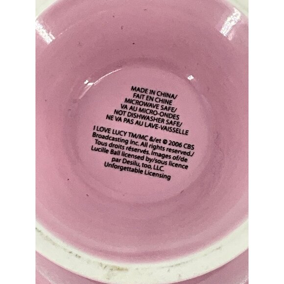 "I Love Lucy" Pink Ceramic Mug - Microwave Safe Not Dishwasher Safe - Picture 5 of 7